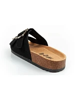 Lee Cooper dámské šněrovací boty slip-on žabky černé semišové pohodlné lehké dámské