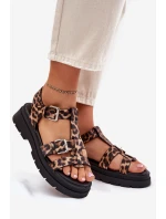 Dámské sandály z eko kůže s přezkami model 21699606 - Boto Dámské sandály z eko kůže s přezkami model 21699606 - Boto