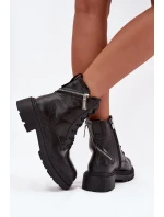 Kožené workery dámské zateplené Big Star model 21708634 Černé - Big Star Shoes Kožené workery dámské zateplené Big Star model 21708634 Černé - Big Star Shoes