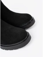 Trendy kotníčkové boty dámské černé platforma Trendy kotníčkové boty dámské černé platforma