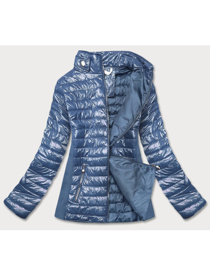 Modrá dámská lesklá bunda model 17099417 - MINORITY