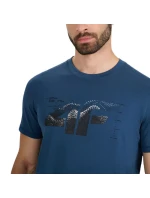 Pánské tričko 4F M2359 sea green 4FWAW25TTSHM2359 46S pánské