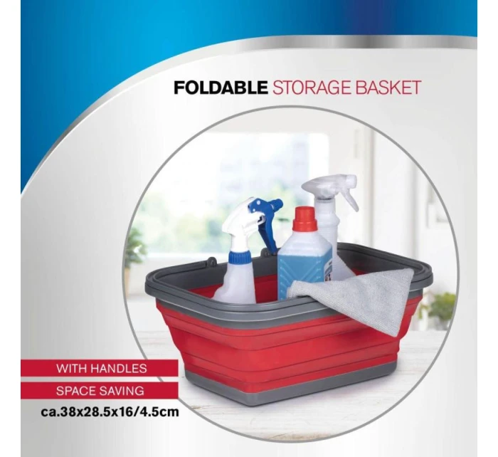 Skládací košík DIRT DEVIL s držadly 38x28,5 cm