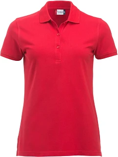 Classic Marion S/S Dámské piqué polo z těžké bavlny model 22457388 red - Clique