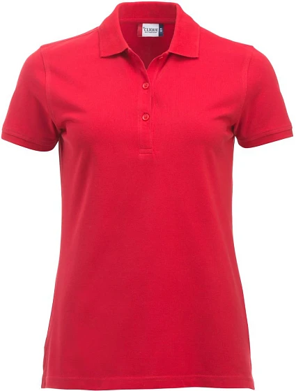 Clique Classic Marion S/S Dámské piqué polo z těžké bavlny 67.8246 red Clique Classic Marion S/S Dámské piqué polo z těžké bavlny 67.8246 red