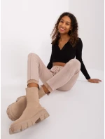 Spodnie dresowe RV DR model 21426974 beżowy - FPrice Spodnie dresowe RV DR model 21426974 beżowy - FPrice