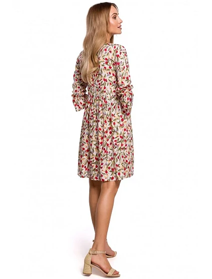 model 15105249 Šaty s nařasenými rukávy model 5 - Moe