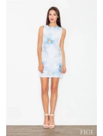 Dámské šaty M498 modro bílé - Figl