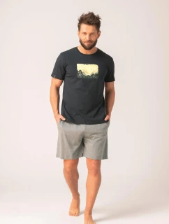 Pánské pyžamo Key MNS 637 B26 cr/r 3XL-4XL