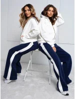 modrý hrubší dámský bavlněný komplet s rozepínací mikinou model 20905694 - Moon