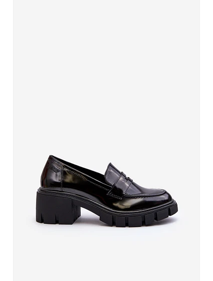 Dámské mokasíny na masivním podpatku Big Star model 21653905 Černé - Big Star Shoes