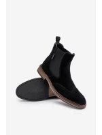 Semišové Pánské Kotníkové Boty Big Star model 21671586 Černé - Big Star Shoes