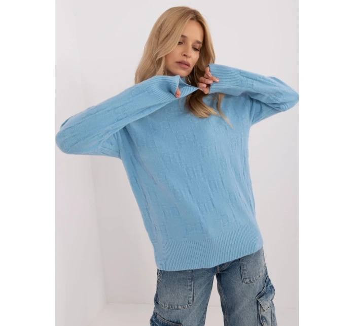 Sweter AT SW  jasny niebieski model 20459093 - FPrice