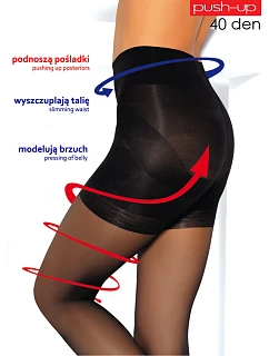 Punčochové kalhoty PUSH-UP 40 - MONA