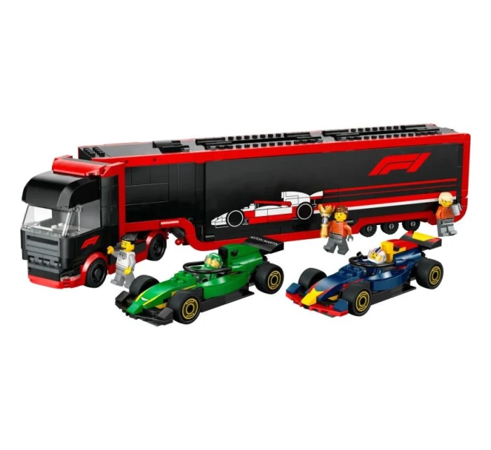 LEGO CITY 60445 F1 Truck s vozy RB20 a AMR24 F1