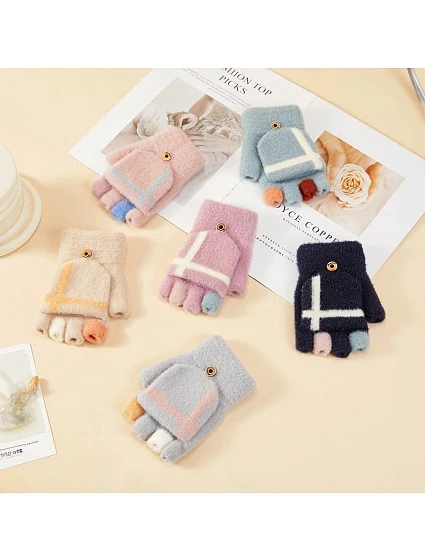 Dámské / dětské zimní palčáky - šedé dámské