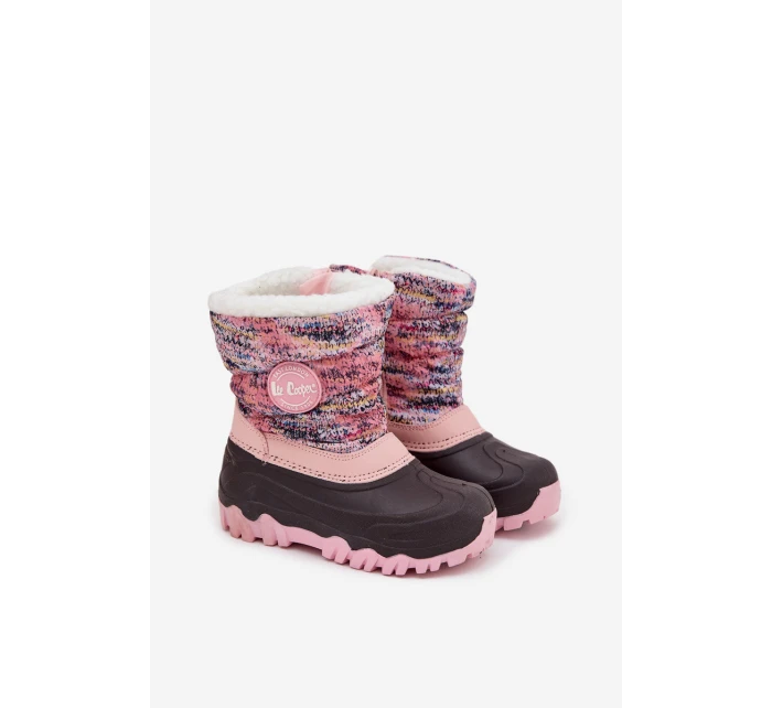 Dětské zimní boty pro dívky na zip model 21728536 růžové - Lee Cooper