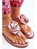 Dámské žabky s látkou Rose Nude Carisma Dámské žabky s látkou Rose Nude Carisma