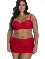 Dámské dvoudílné plavky 614 červené Barontex - Primo