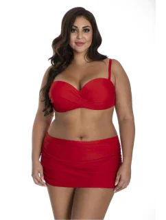 Dámské dvoudílné plavky 614 červené Barontex - Primo