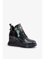 Boty na klínovém podpatku model 201010 Step in style Boty na klínovém podpatku model 201010 Step in style