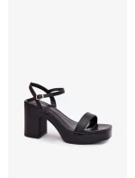 Sandály na podpatku model 214093 Step in style Sandály na podpatku model 214093 Step in style