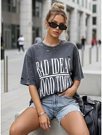 Dámské tričko s potiskem HAYATOUS graphite FashionStreet RY2637