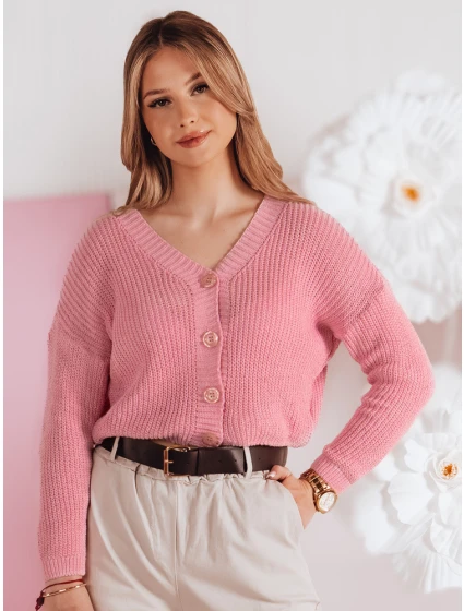 Dámský oversize žebrovaný svetr SWEETDREAM růžový FashionStreet MY2460