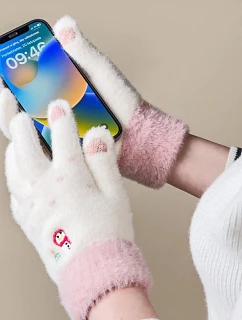 Dámské zimní rukavice na telefon se a vánočním - dámské model 22083409