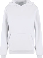 Build your Brand BY 289 Dámská oversize mikina s kapucí "Fluffy" 56.0289 white