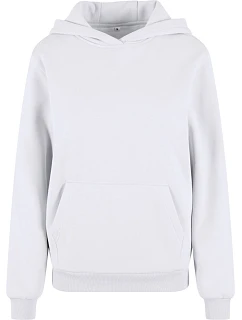 Build your Brand BY 289 Dámská oversize mikina s kapucí "Fluffy" 56.0289 white