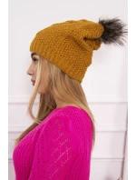 Sandra K210 hořčicová fleecová čepice Sandra K210 hořčicová fleecová čepice