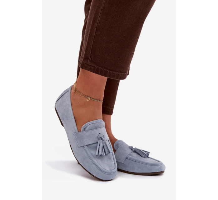Dámské mokasíny s podrážkou a modré model 21919076 - Boto Dámské mokasíny s podrážkou a modré model 21919076 - Boto