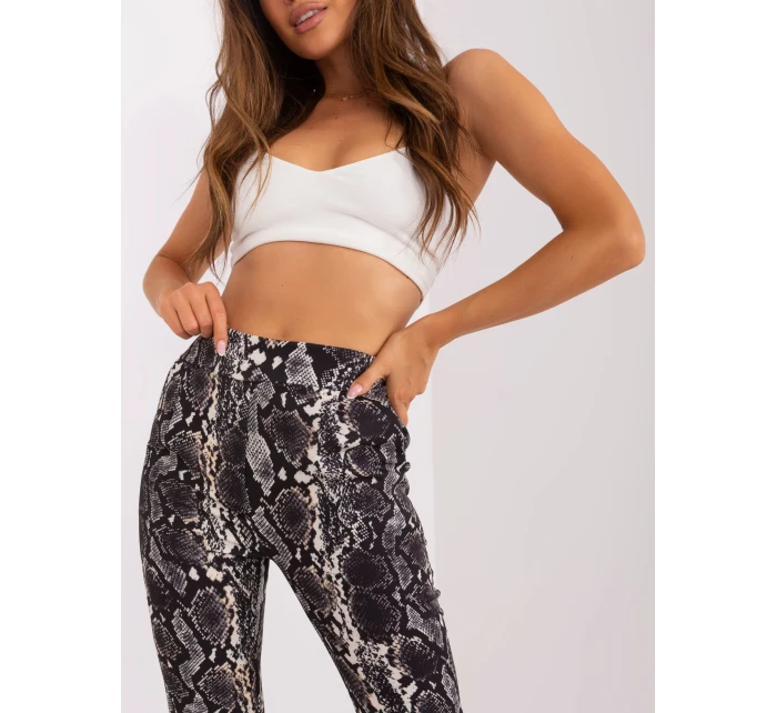 DHJ kalhoty SP 13926 7.52P černá a béžová