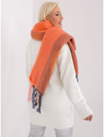Oranžový teplý dámský šátek