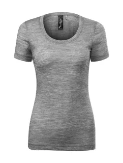 Merino Rise tričko dámské tmavě šedý melír
