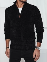 Pánský černý svetr Dstreet model 21982413 - FashionStreet Pánský černý svetr Dstreet model 21982413 - FashionStreet