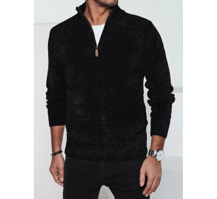 Pánský černý svetr Dstreet model 21982413 - FashionStreet Pánský černý svetr Dstreet model 21982413 - FashionStreet