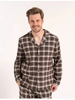 Pyžamo Moraj PDM5700-003 dlouhé rukávy, velikosti M–4XL, rozepínací