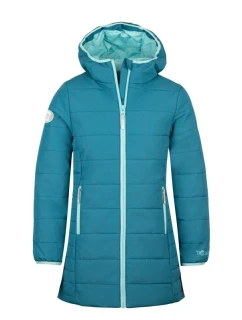 Dívčí zateplená bunda s kapucí Trollkids Girls Stavanger Coat winter blue (219-323)