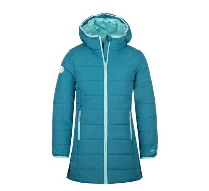 Dívčí zateplená bunda s kapucí Girls Coat winter blue model 21350517 - Trollkids