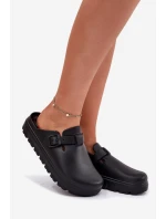 Dámské Pěnové Pantofle S Páskem A Přezkou Černé model 21698500 - EVENTO Dámské Pěnové Pantofle S Páskem A Přezkou Černé model 21698500 - EVENTO
