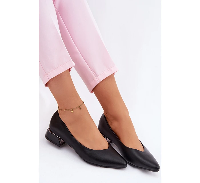 Baleríny Na Nízkém Podpatku model 22099966 Černé - VINCEZA
