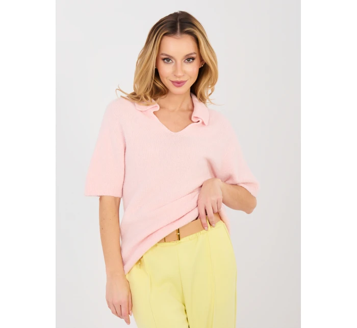 Jumper MI SW 0120.16 světle růžový Jumper MI SW 0120.16 světle růžový