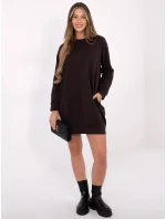 Šaty RV TU 5184.93P tmavě hnědá