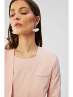 S368 Blejzr s otevřenou přední částí - pudrový S368 Blejzr s otevřenou přední částí - pudrový