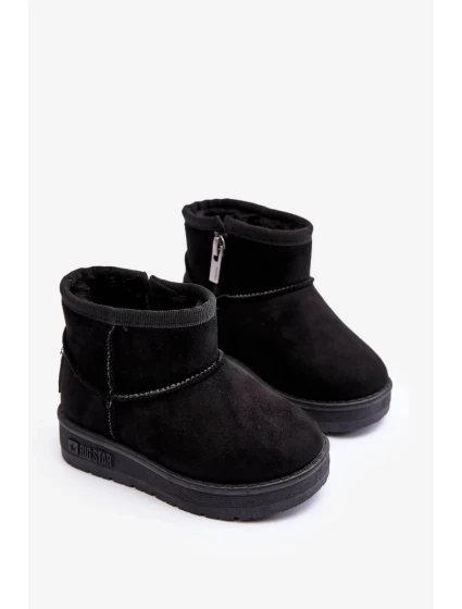 Dětské zateplené sněhule Black Big Star Dětské zateplené sněhule Black Big Star