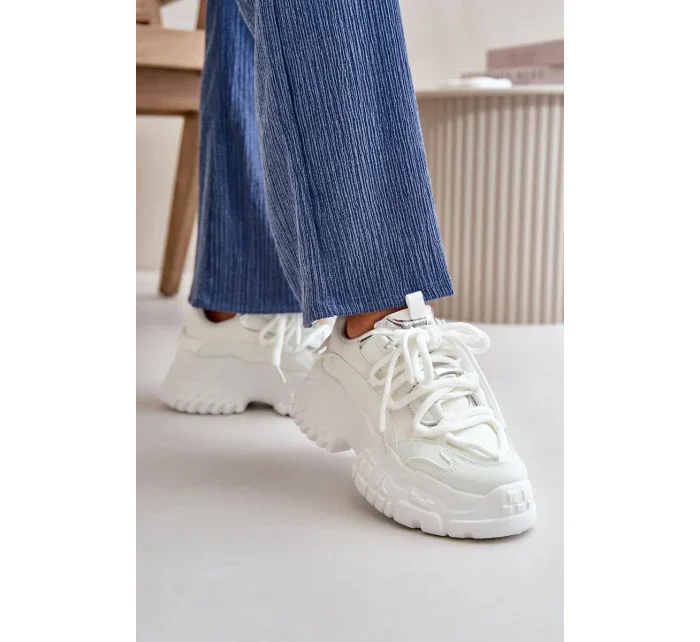 Dámské tenisky na masivní podrážce bílé Nevela Dámské tenisky na masivní podrážce bílé Nevela