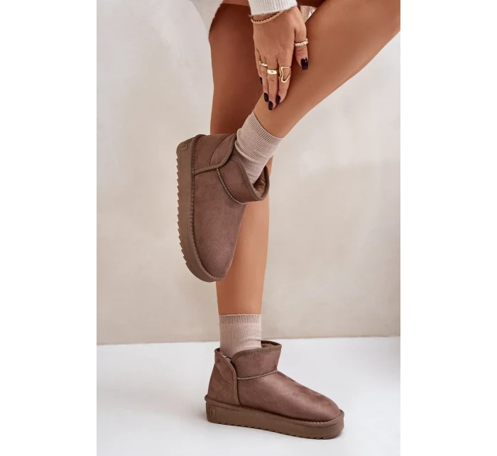 Dámské sněhule na platformě D.Franklin DFSH370010 Taupe Dámské sněhule na platformě D.Franklin DFSH370010 Taupe