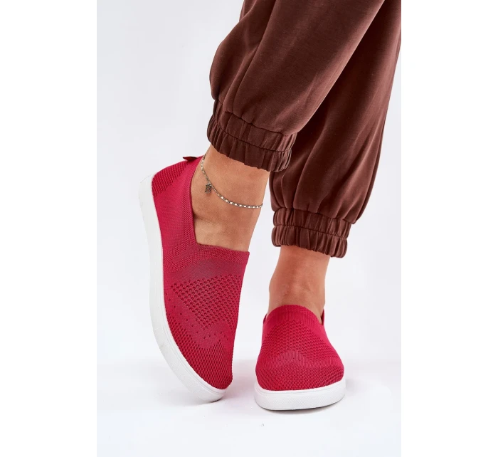 Dámské slip-on tenisky Big Star – fuchsiové Dámské slip-on tenisky Big Star – fuchsiové